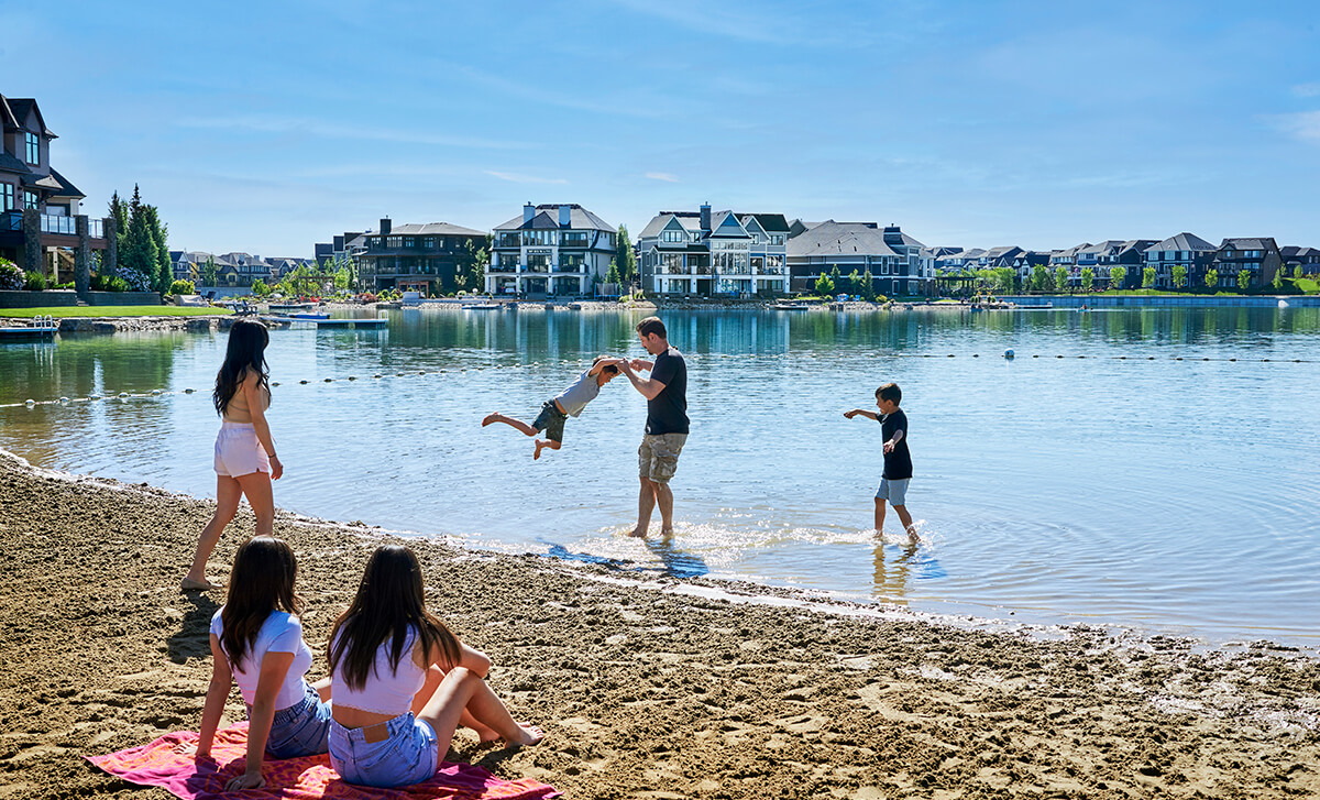 Family beach day